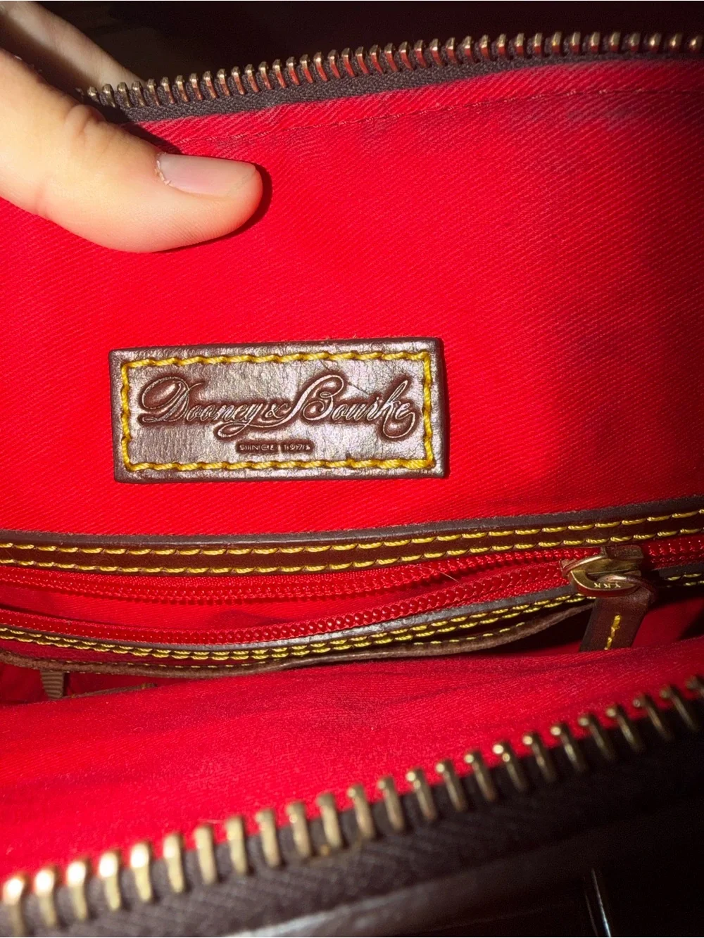Dooney & Bourke Samba Satchel in Tan Pebbled Leather